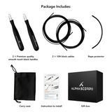 SuperSpeed(SS) Jump Rope with 2 Ropes, Auto-Locking System,More Speed and High Durability